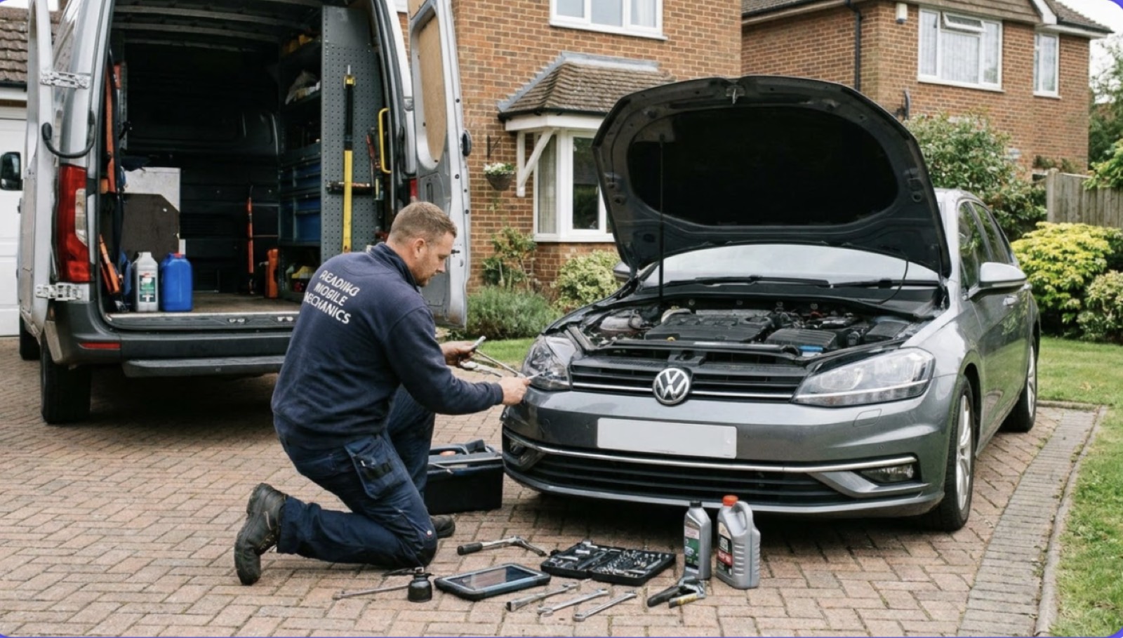 Professional Mobile Mechanic at Work