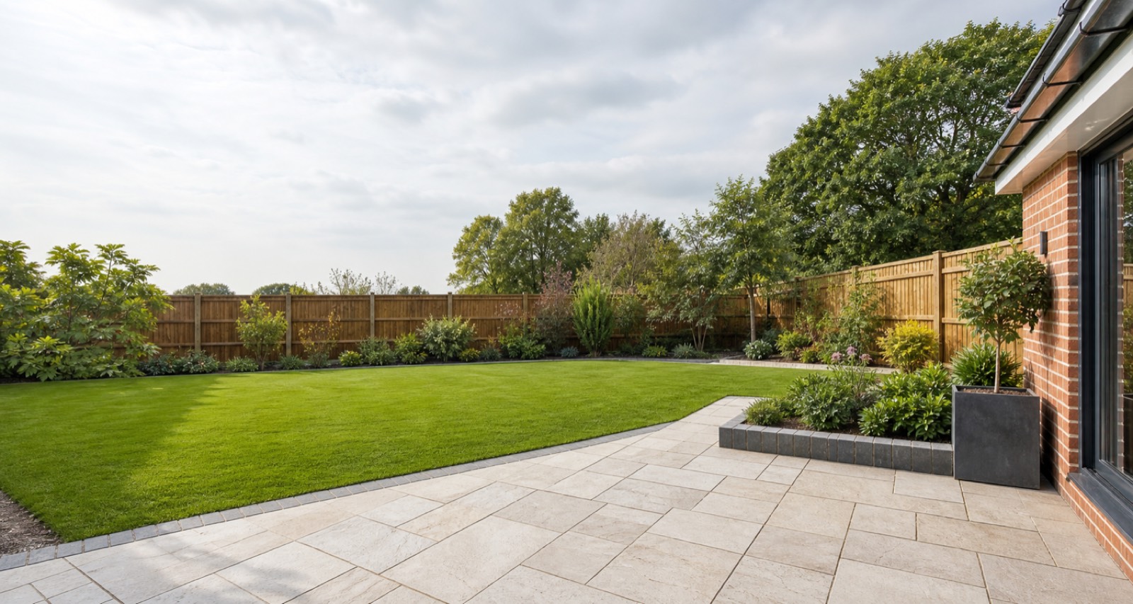 Professional landscaping background