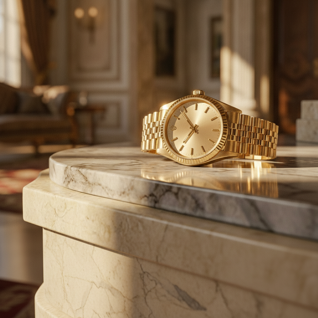 Luxury Swiss watch campaign