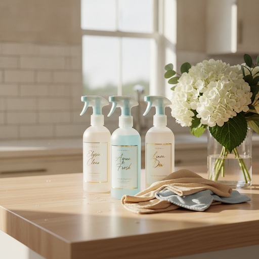 Serene bedroom detail