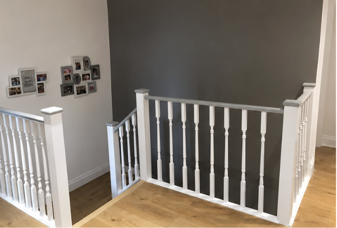 Stairway painting and balustrade finish